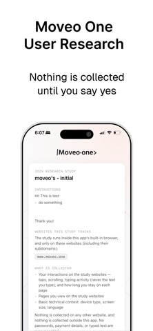 Moveo One User Research Screenshot 1 of 3