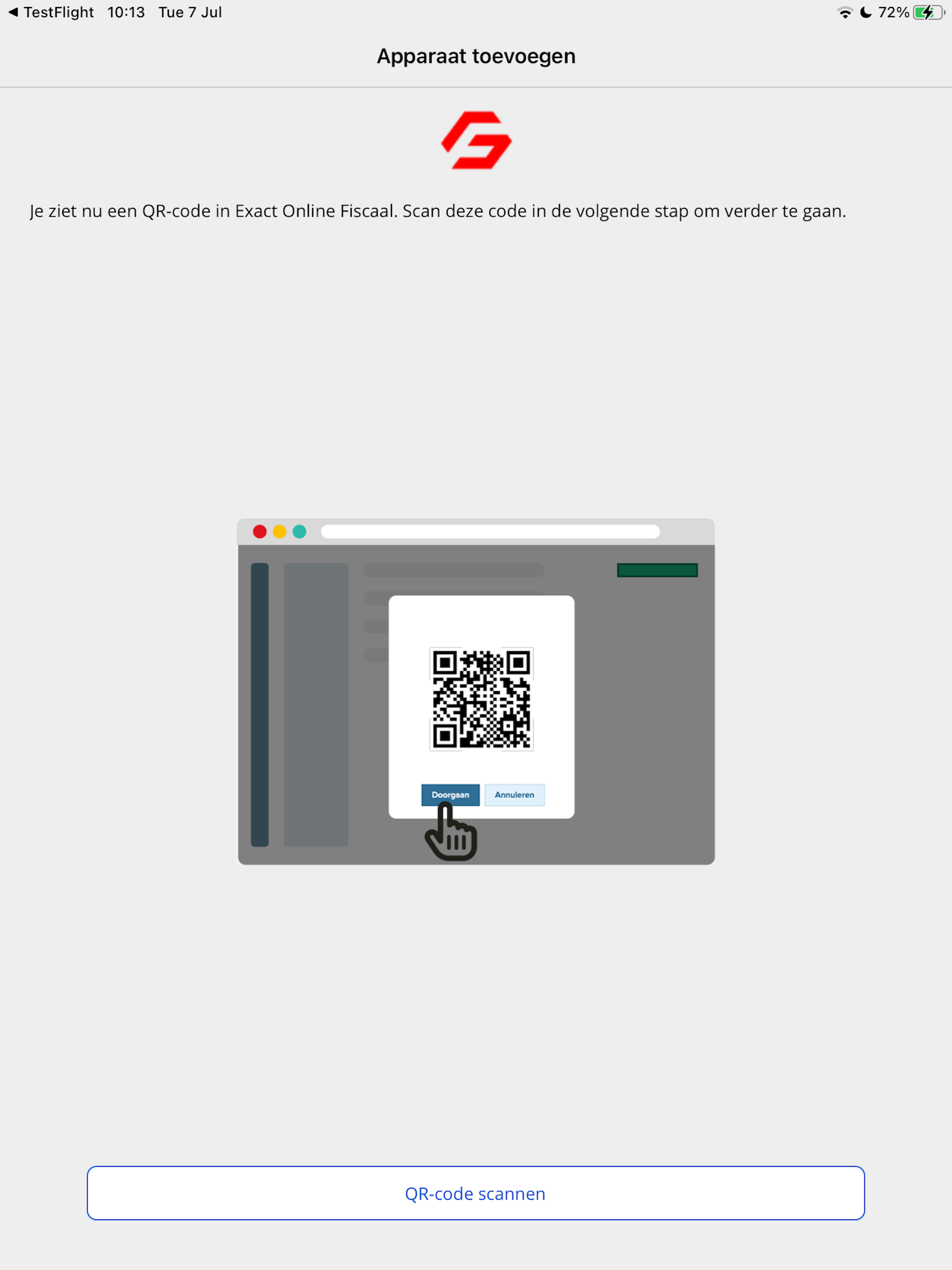 Exact Online Fiscaal QR-scan screenshot 5