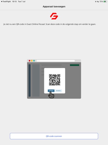 Exact Online Fiscaal QR-scan