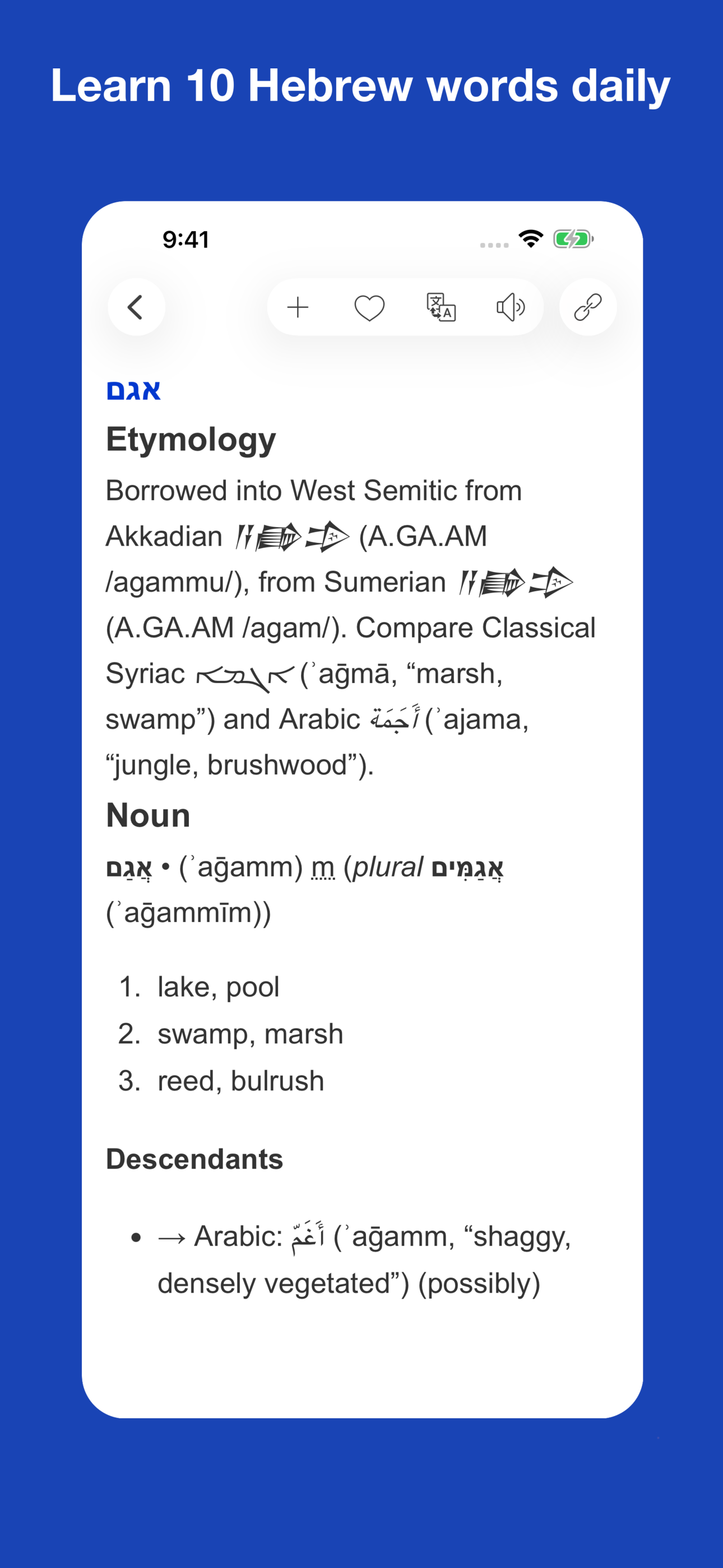Dictionary of Hebrew