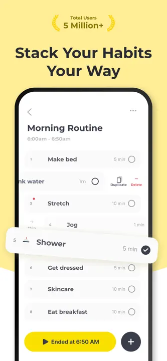 Routine Planner, Habit Tracker : capture d’écran 2 sur 10