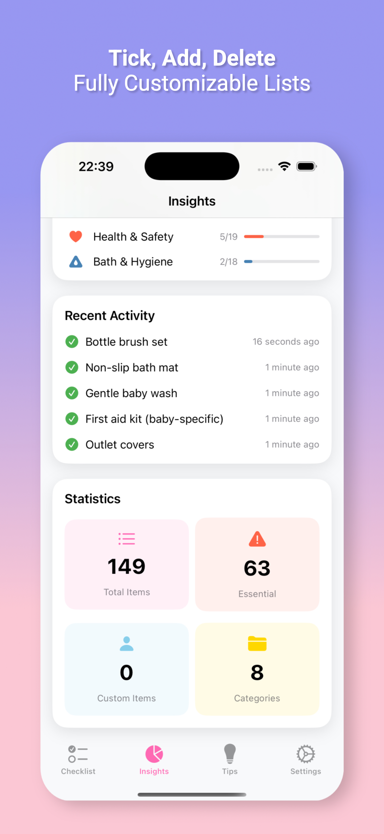Baby Checklist & Hospital Bag