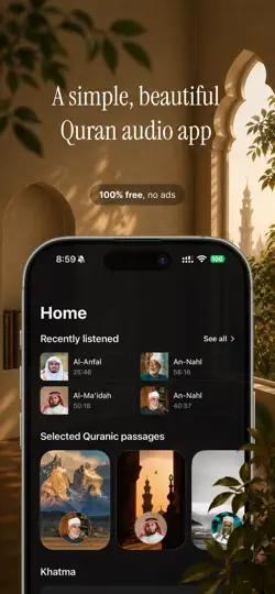 Capture d'écran de Quran Audio By Quran.com sur iPhone 1