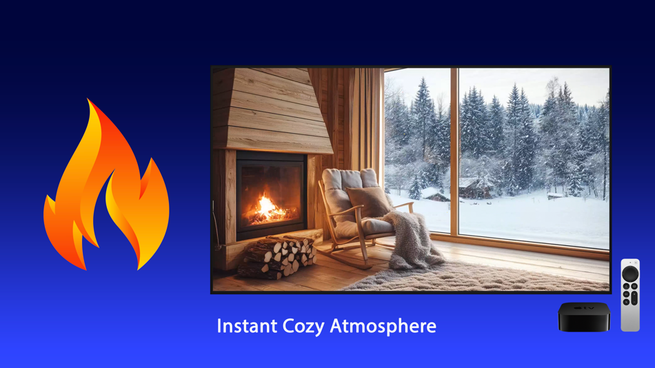 #5. Cozy Fireplace Photo Frame 4K (iOS) By: Igor Bidenko
