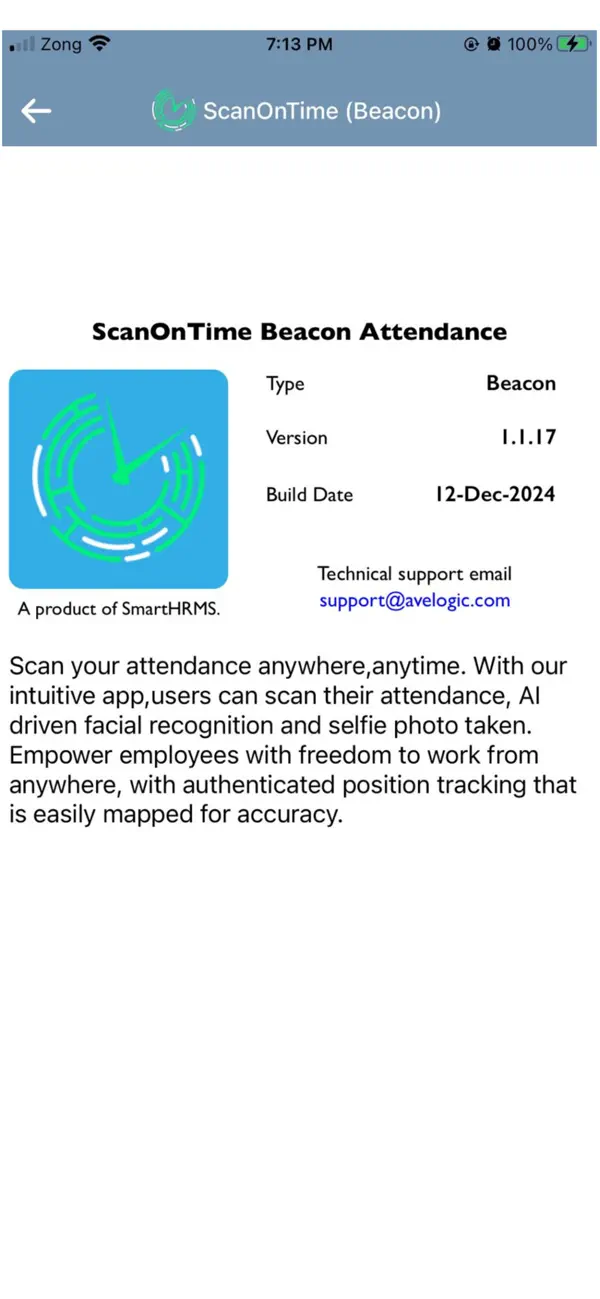 Screenshot #3 pour ScanOnTime Beacon Attendance