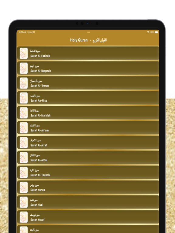 Maher Maeqli Quran mp3 offline iPad screenshot 10 - Reference app
