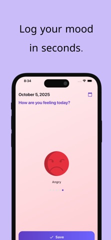 Mood Calendar: Daily Tracker iPhone screenshot