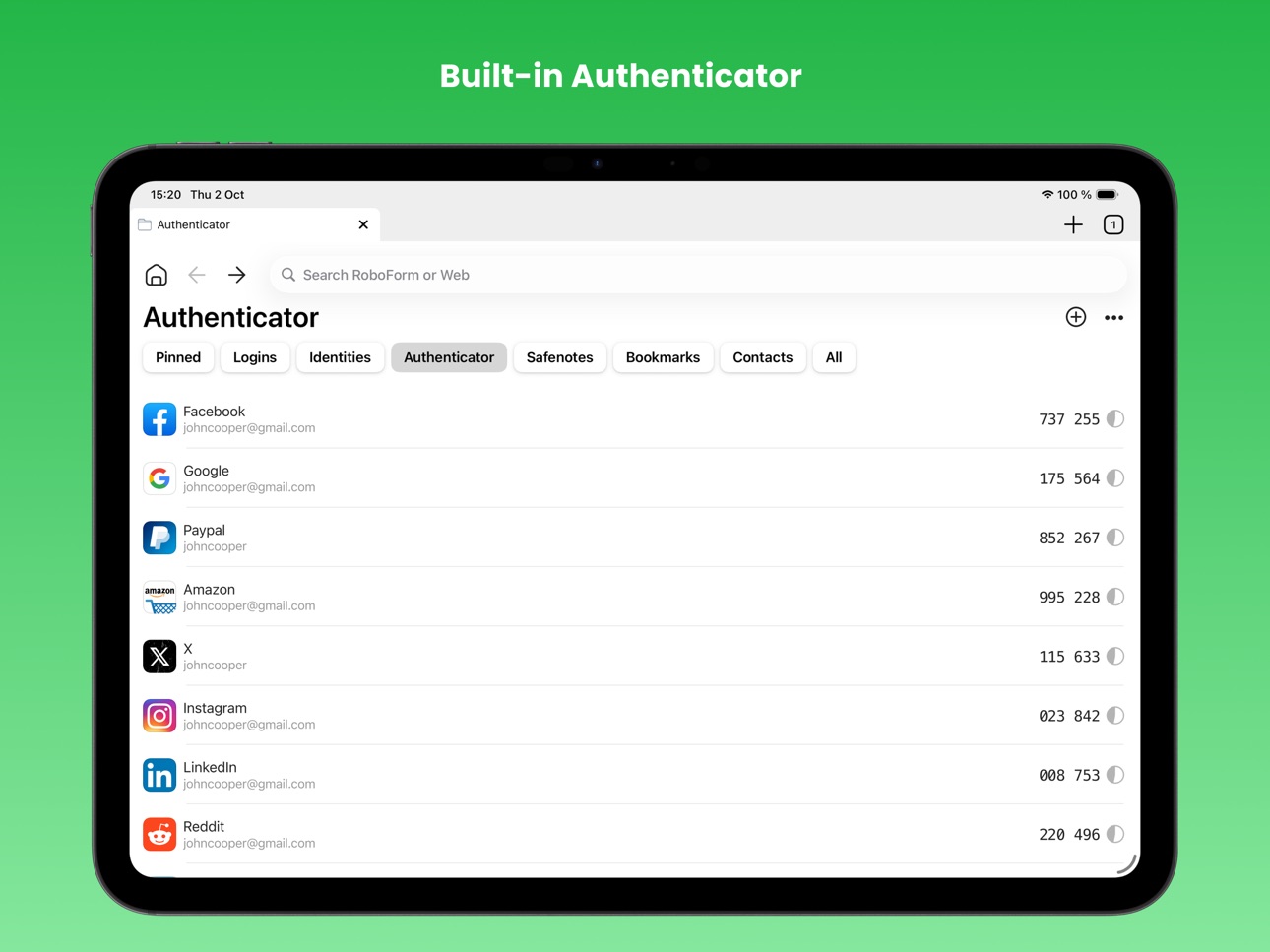 iPad screenshot