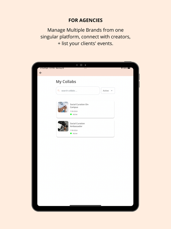 Social Curation Collabs iPad screenshot 10 - Social Networking app