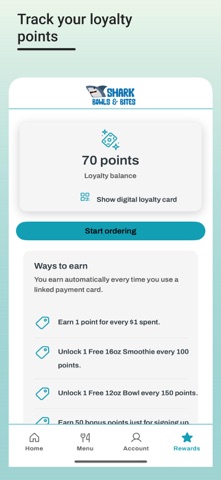 Shark Bowls & Bites iPhone screenshot