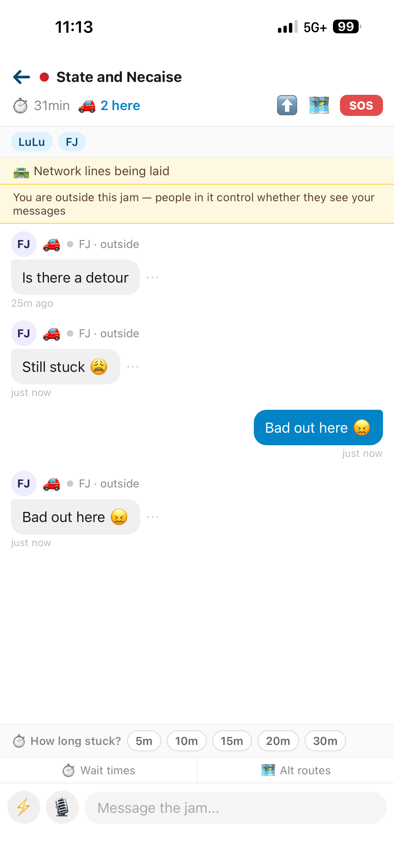 TrafficJam: Chat in the Crawl screenshot 7
