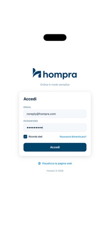 Hompra B2B Screenshot 1 of 3