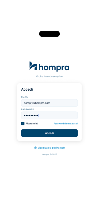 Hompra B2B Screenshot 1 of 3