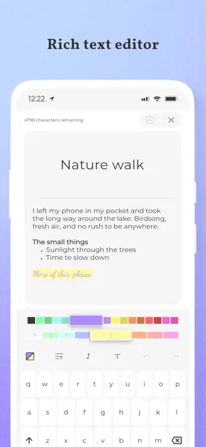 Journalmi: custom journaling screenshot 2