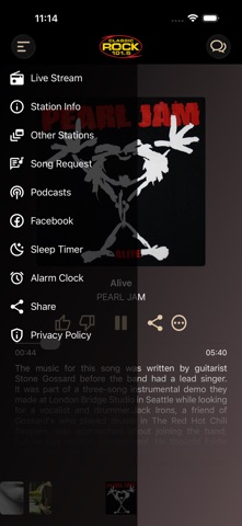 Rock 101.5 iPhone screenshot