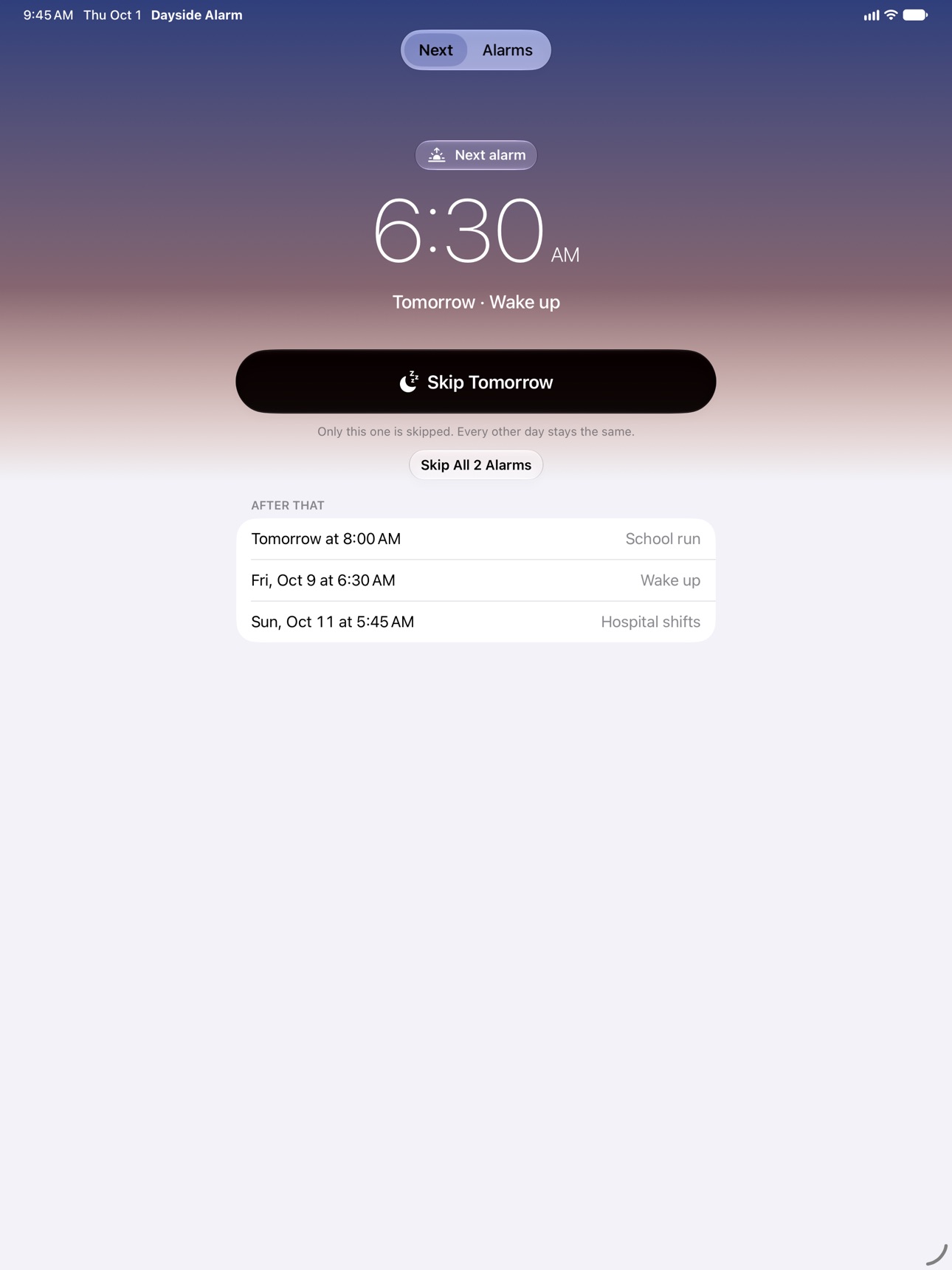 Screenshot 8 of Dayside: Alarm Clock