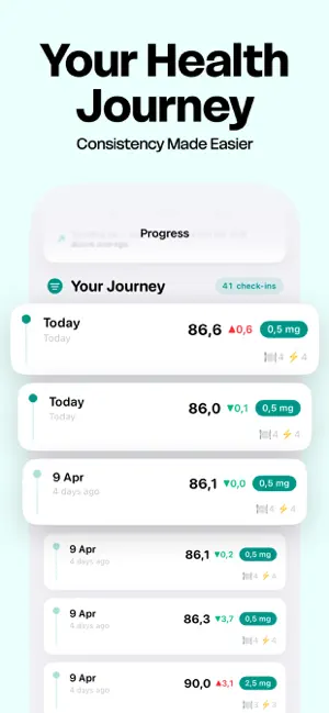 GLP-1 Peptide Dose Tracker Log screenshot 4