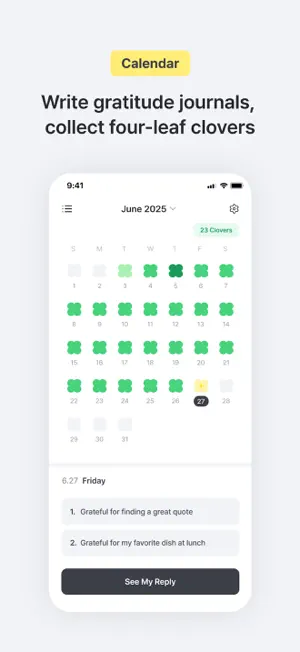 Clody: Gratitude Journal screenshot 2
