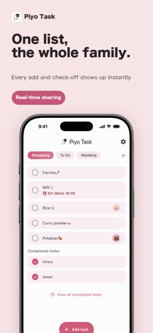 Piyo Task iPhone screenshot