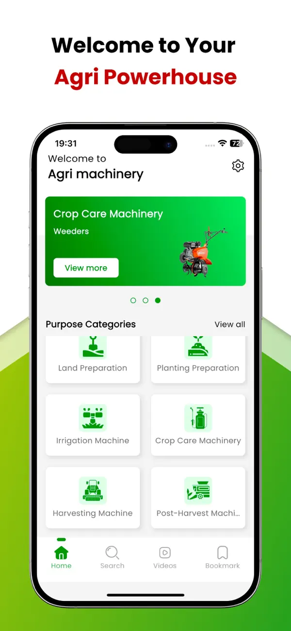 Screenshot #1 pour Agriculture Machinery App
