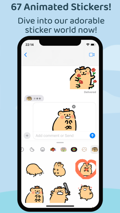 Screenshot #1 pour Cute Little Bear Sticker