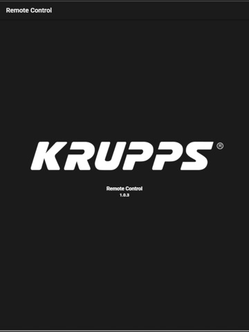 Krupps Remote Control iPad screenshot