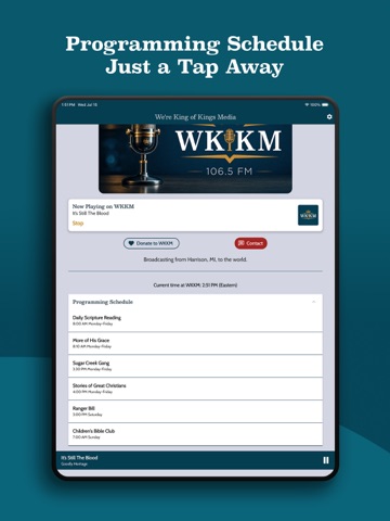 WKKM Radio iPad screenshot