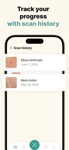 Skin scanner, dermatology&acne iPhone screenshot
