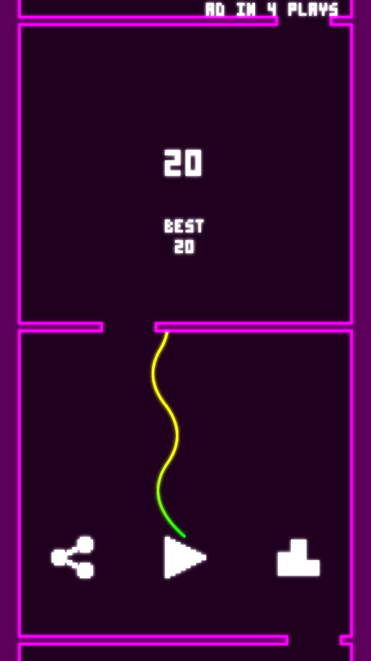 #3. Scrolling Snake S - Hard Game (iOS) 由: Bocchi Games