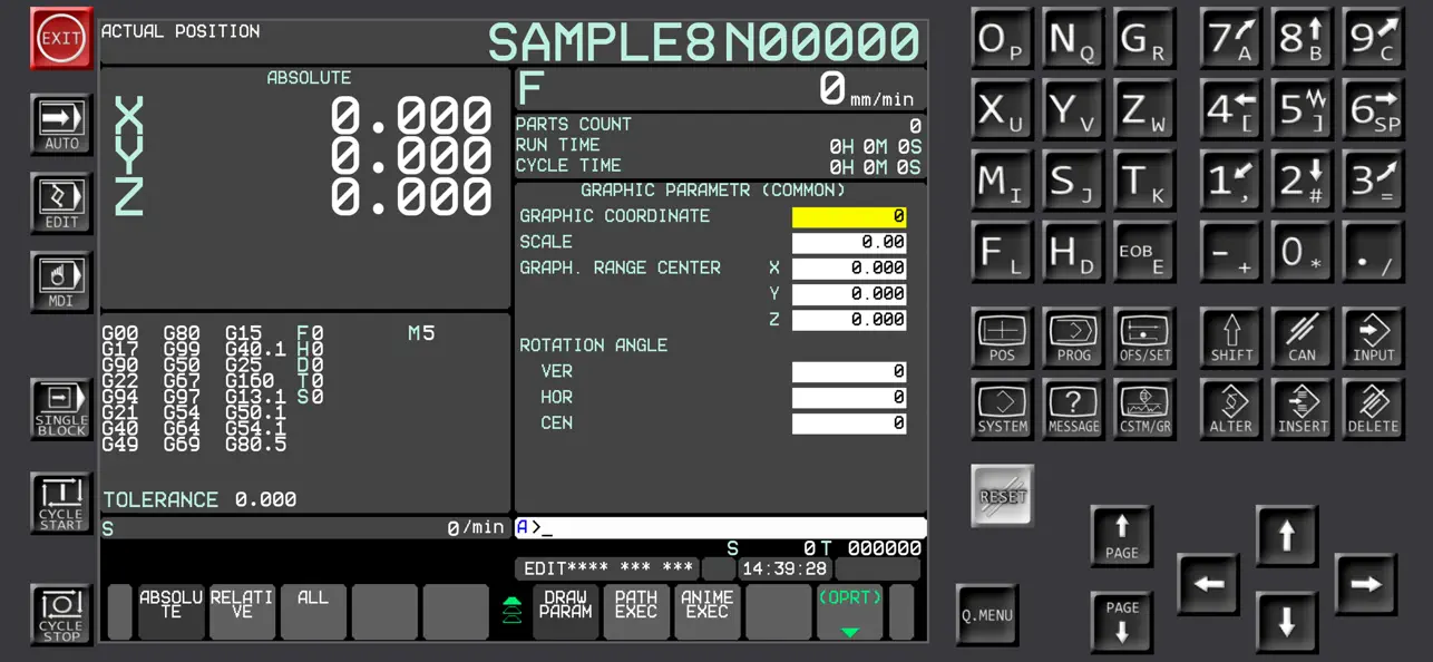 Screenshot #1 pour Fanuc CNC Simulator