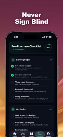 Clarifee Car Purchases screenshot