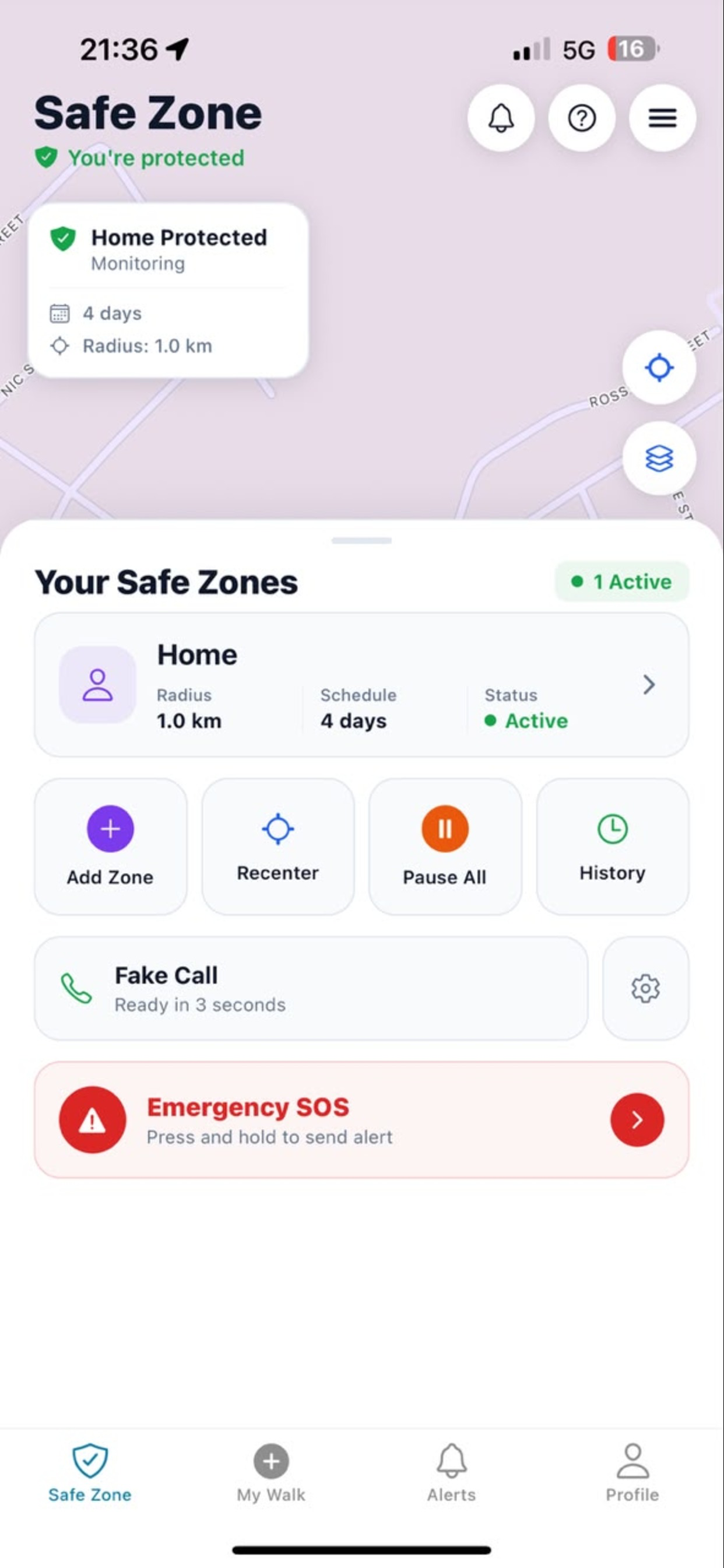 SafeWalks: Smart Protection screenshot 3
