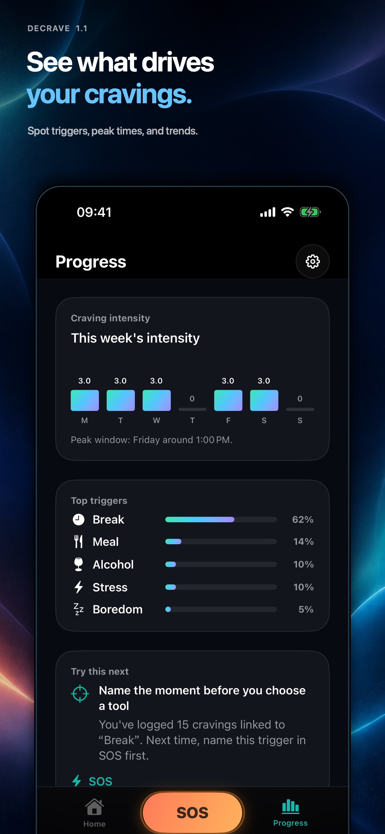 Screenshot 5 of Decrave: Quit Smoking Support