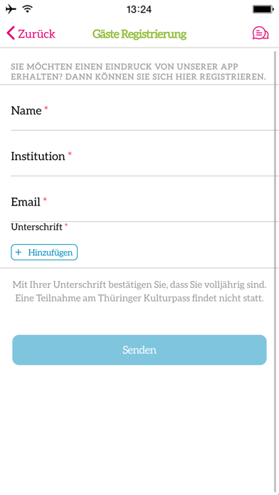 Thüringer Kulturpass Screenshot