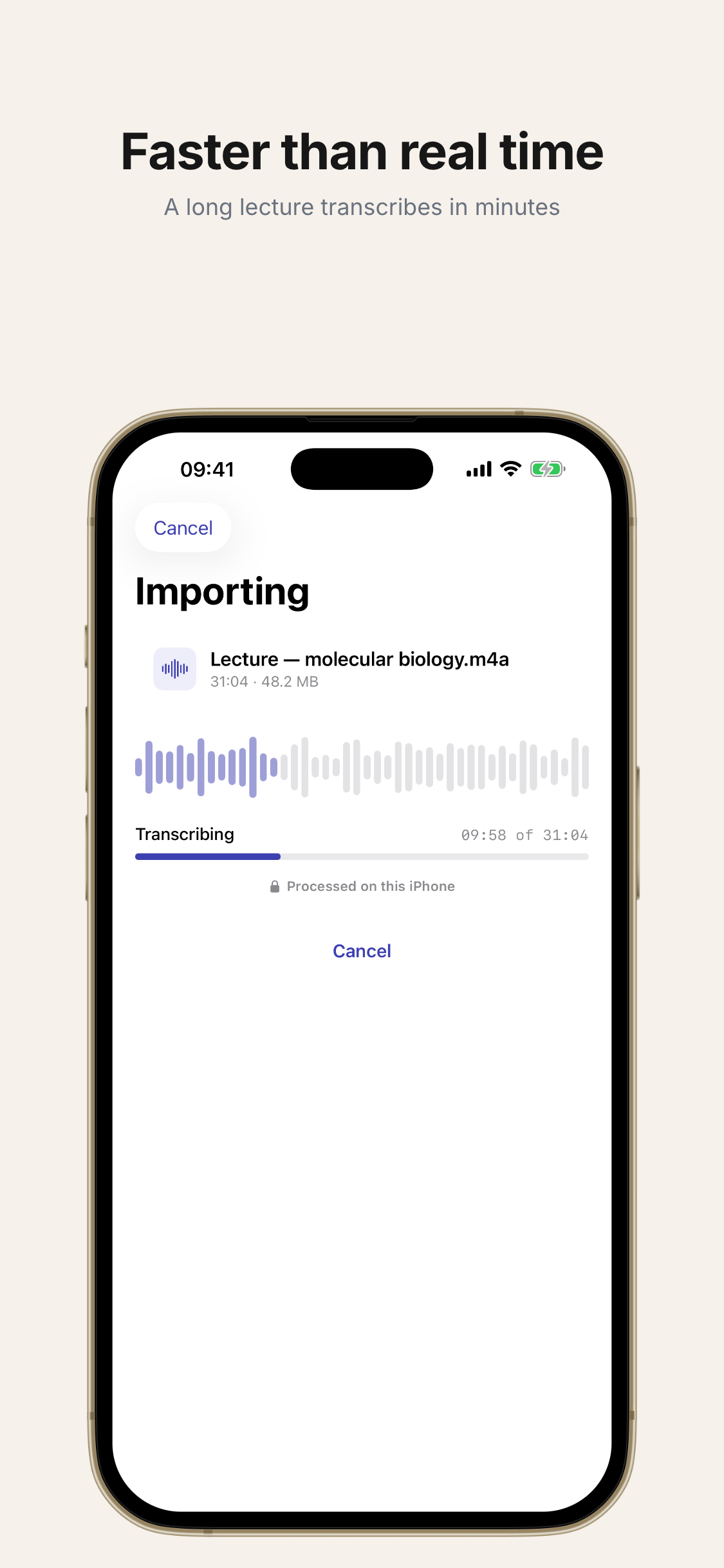 Saylen: Transcribe Audio