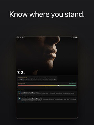 Looksmax Studio iPad screenshot