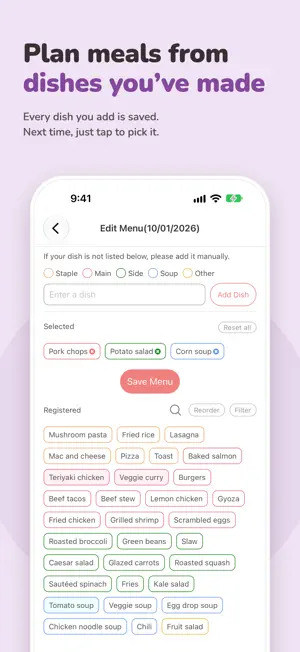meek - Meal Planner & Calendar screenshot 2