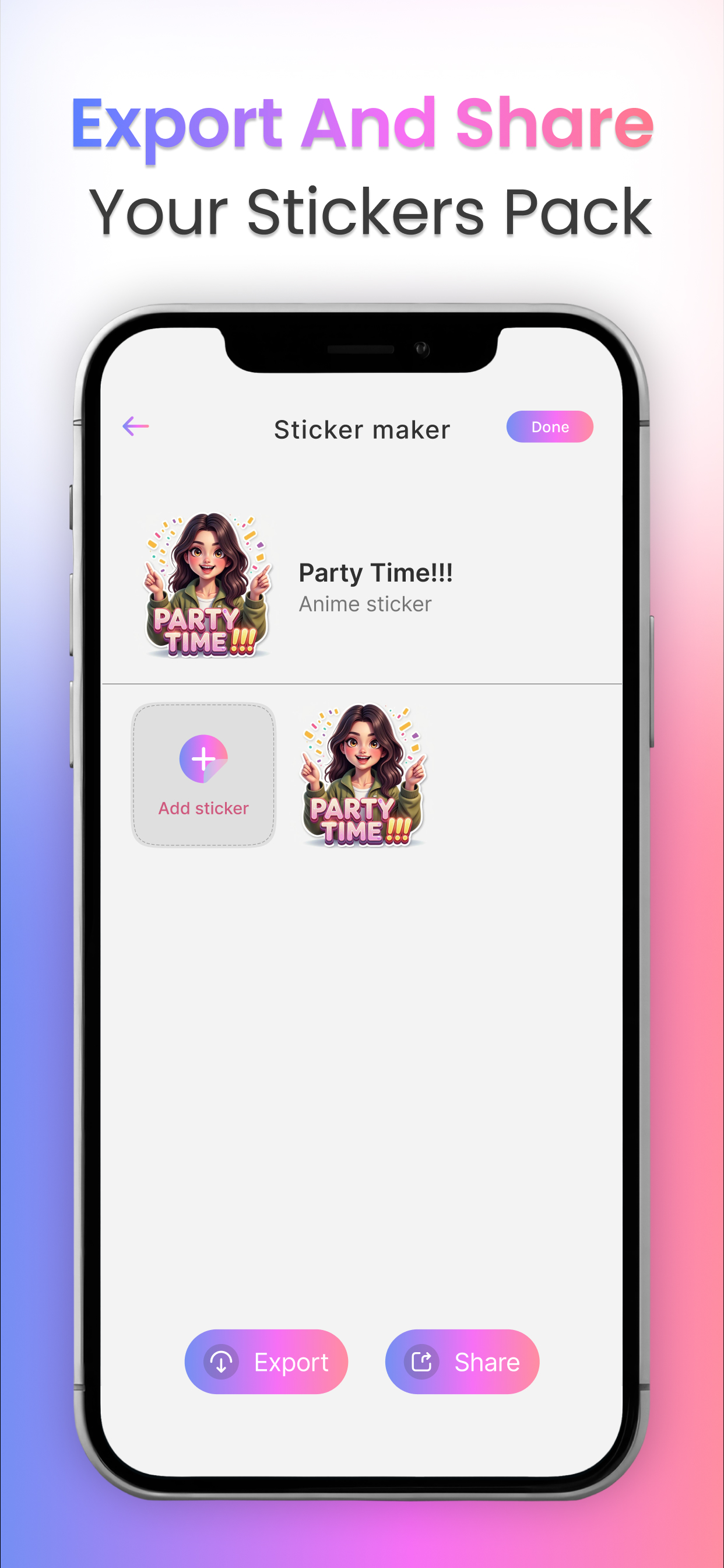 Chibi Sticker Maker: My Emoji screenshot 5
