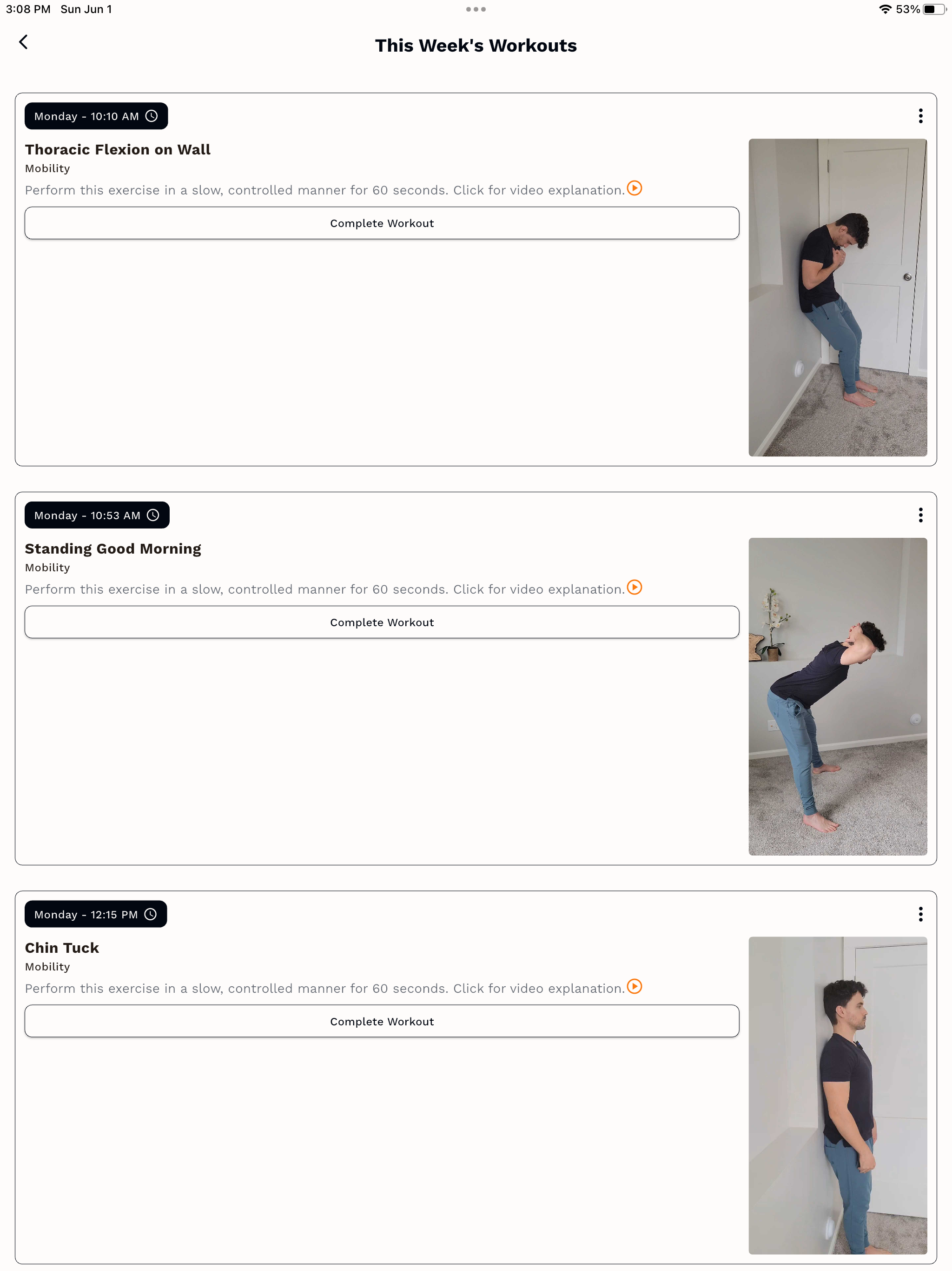 60 Second Workouts