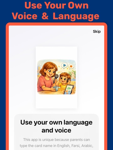 AAC make your cards iPad screenshot