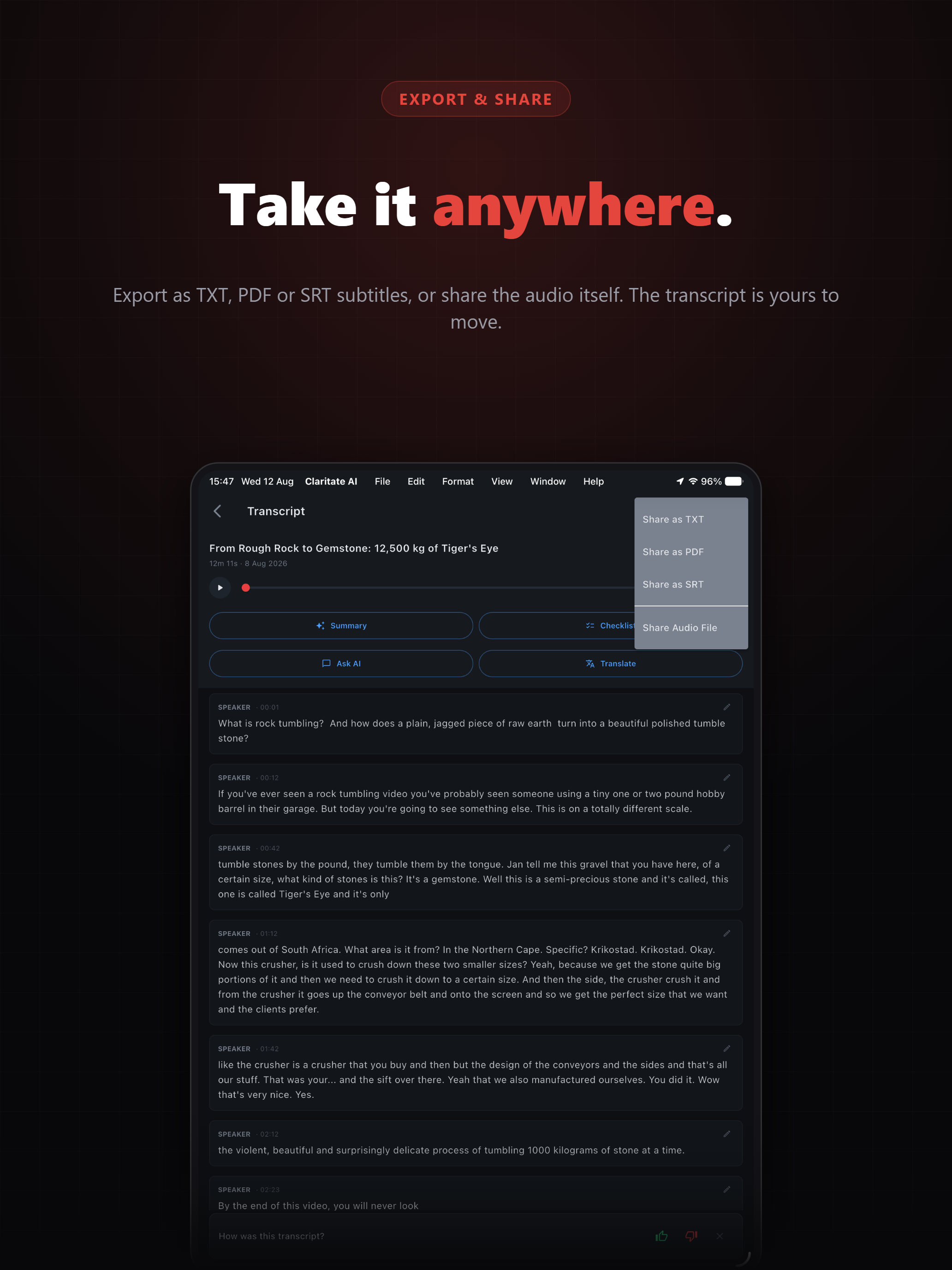 Claritate AI screenshot 16