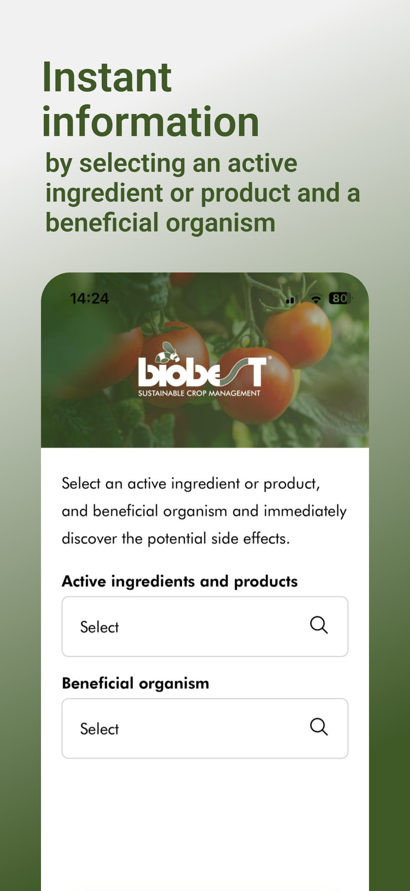 Biobest - Side Effects App