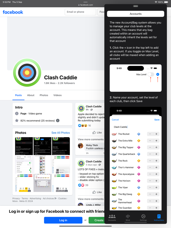 Clash Caddie iPad app afbeelding 5