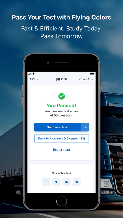 CDL Practice Written Test iPhone screenshot 6 - Education app