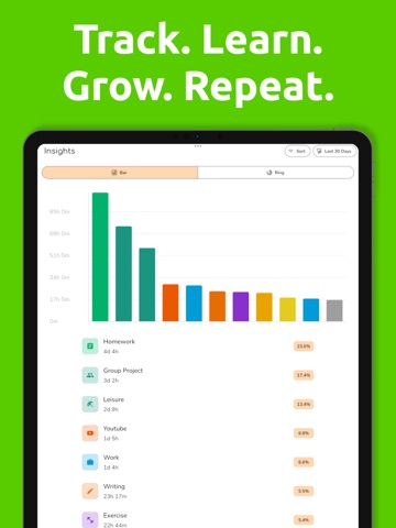 Time Tracker With Detailed Log iPad screenshot