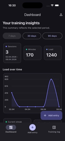 iLogg screenshot