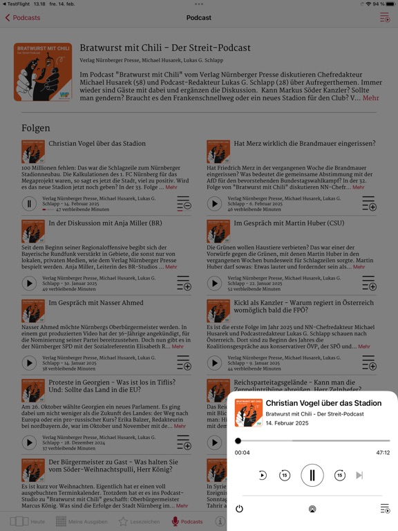Nürnberger Nachrichten E-Paper iPad screenshot 7 - News app