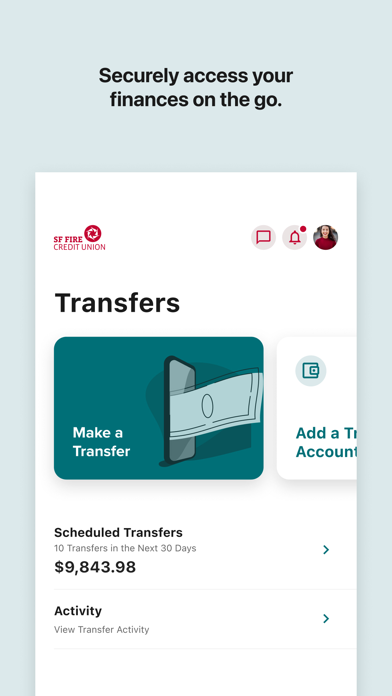 SF Fire CU Mobile Banking Screenshot