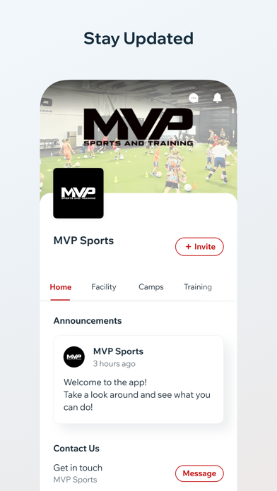 MVP Sports and Training Screenshot