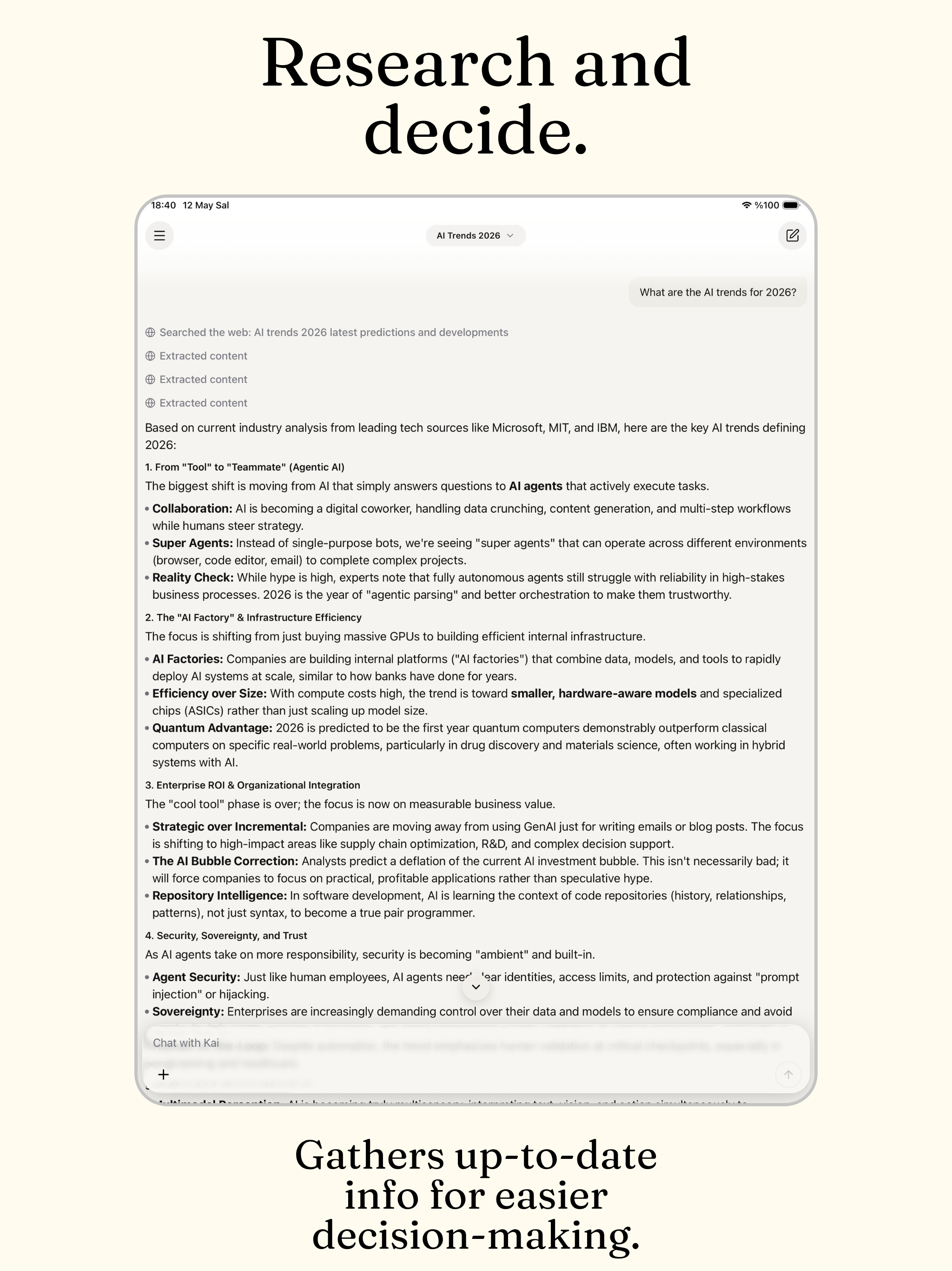 Kai — AI Assistant & Research